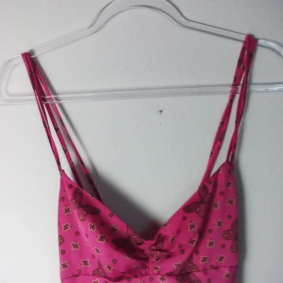Urban Outfitters Samira Butterfly Slip Dress Size L NWOT - Picture 5 of 10